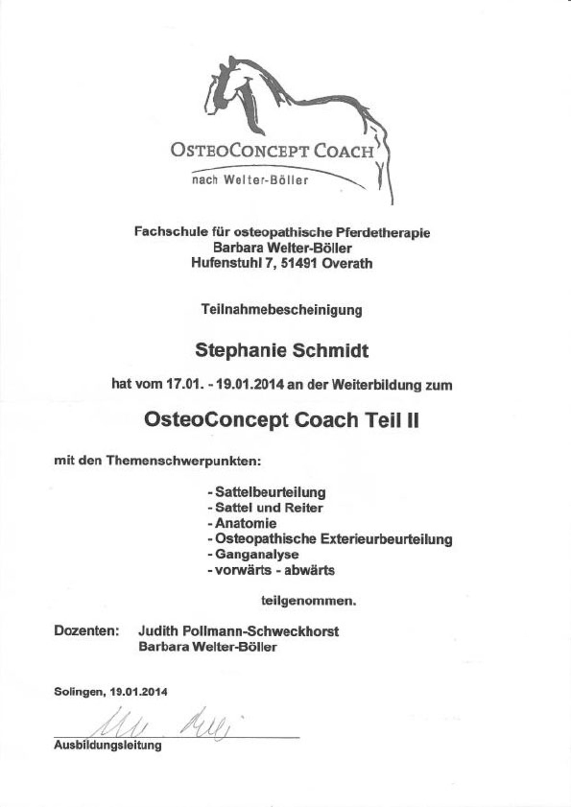 Osteoconcept Coach
